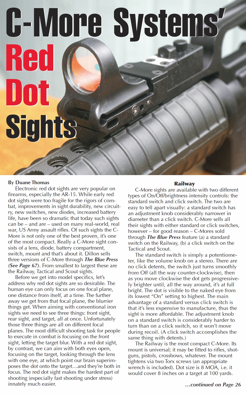 C-More Systems' Red Dot Sights page 1