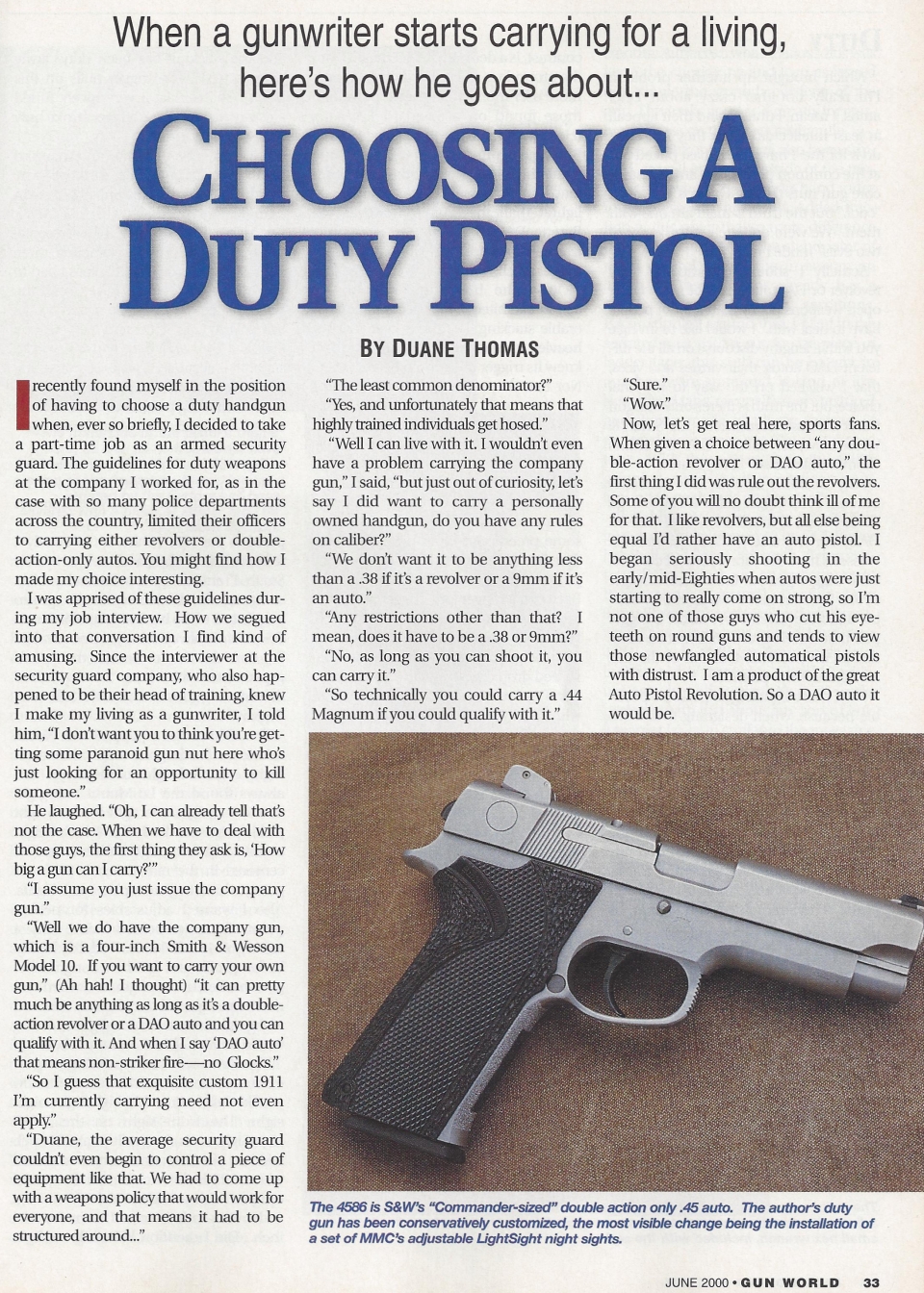 Choosing a Duty Pistol pg2