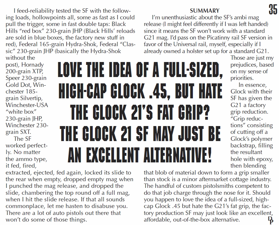 The Glock 21 SF pg2
