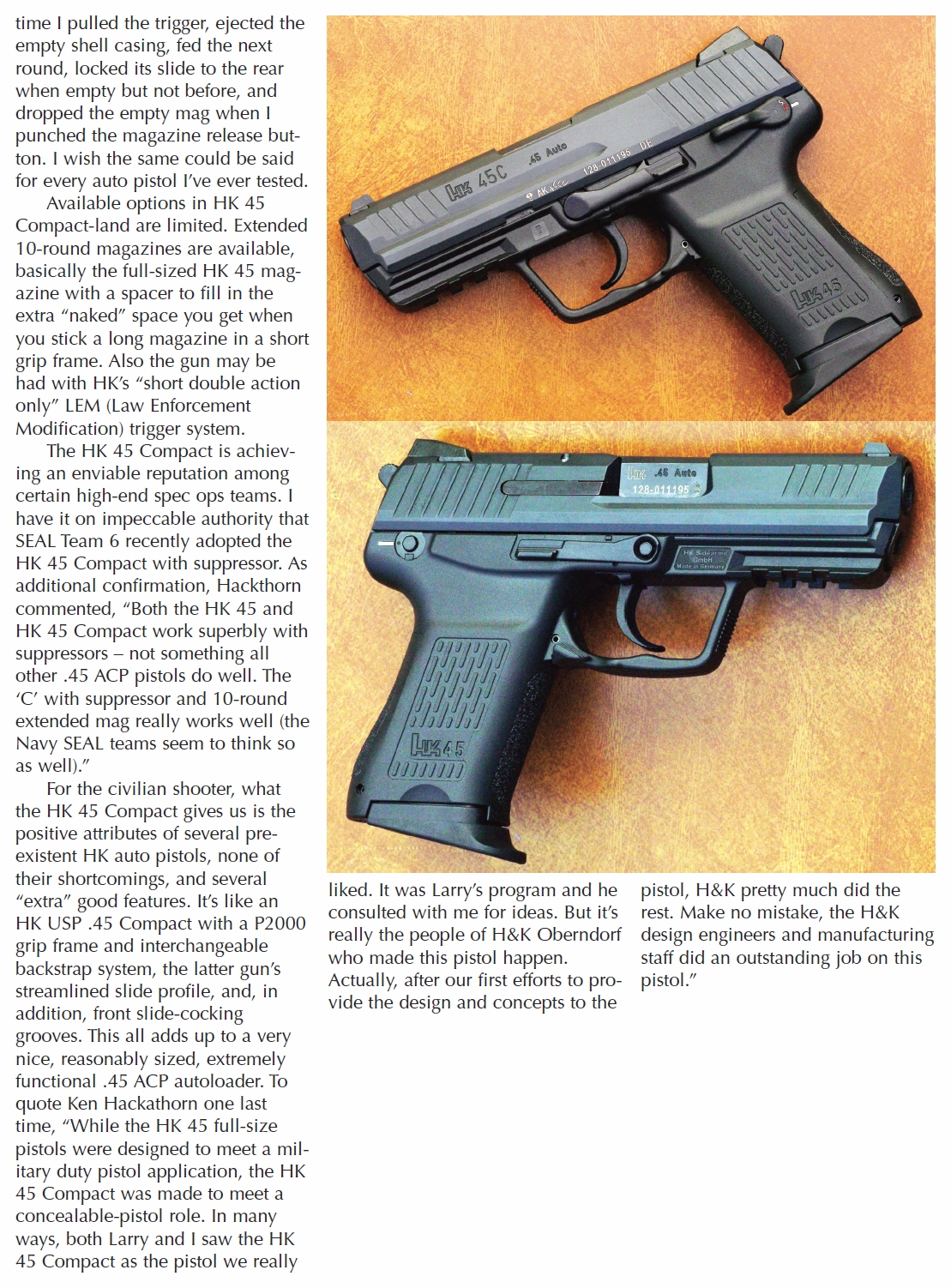 Heckler and Koch's 45 Compact page 8